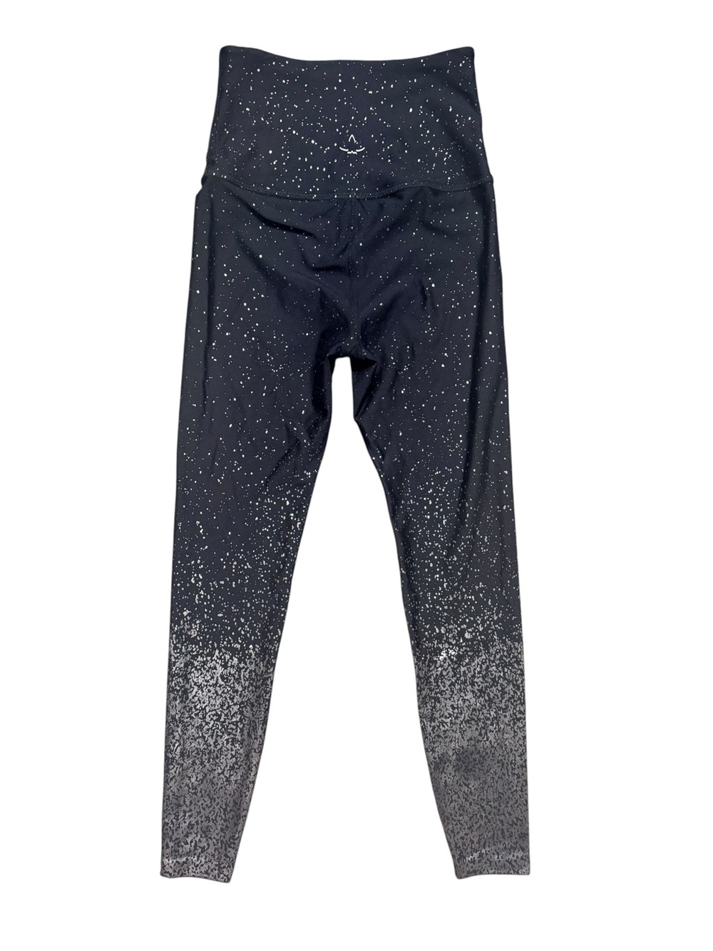 Beyond Yoga Black Silver Speckled High Waisted Leggings Size S Made in USA - Picture 3 of 10